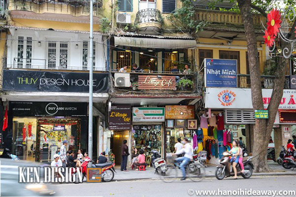 Thiết kế quán cafe ban công 